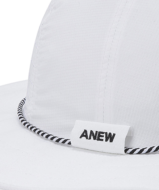 ANEW Golf Stitch Wide Hat in khaki with camo brim, designed for larger head sizes.